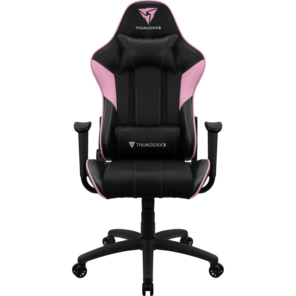 ThunderX3 Silla Gamer EC3, hasta 150Kg, Negro/Rosa