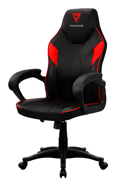 ThunderX3 Silla Gamer EC1, hasta 150Kg, Negro/Rojo