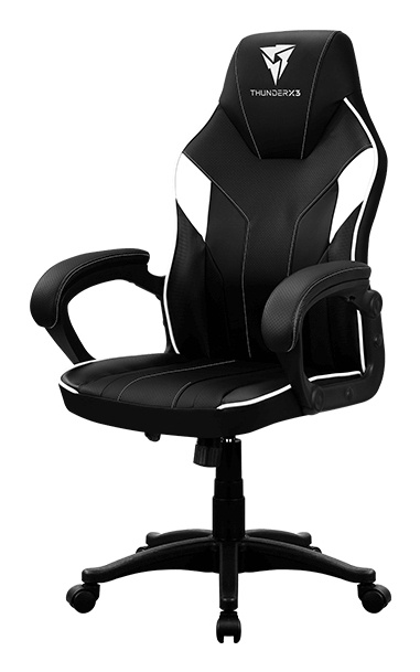 ThunderX3 Silla Gamer X3 EC1, hasta 150Kg, Negro/Blanco