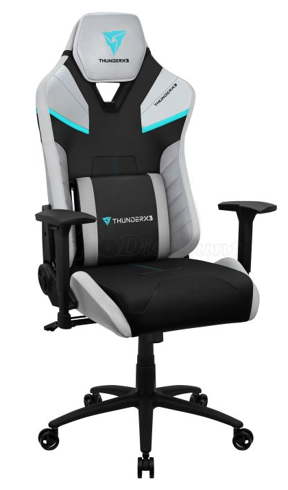 ThunderX3 Silla Gamer TC5 MAX, hasta 150Kg, Negro/Blanco