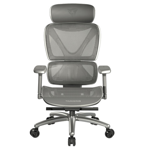 ThunderX3 Silla Gamer XTC Mesh, hasta 150Kg, Gris