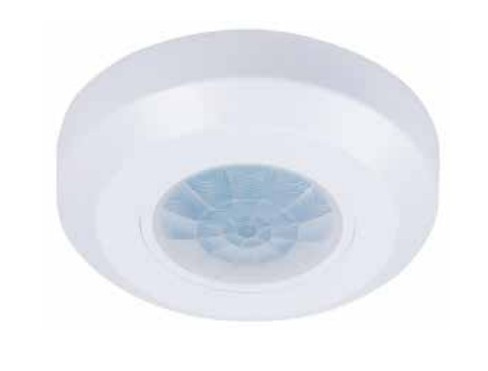 Tlapps Sensor de Movimiento PIR de Montaje en Techo SM-360-1S-N, Alámbrico, hasta 4 Metros, Blanco