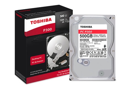 Disco Duro Interno Toshiba P300 3.5'', 500GB, SATA, 6 Gbit/s, 7200RPM, 64MB Cache
