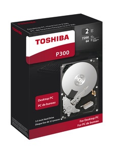Disco Duro Interno Toshiba P300 3.5'' 2TB, SATA III, 7200RPM, 64MB Cache