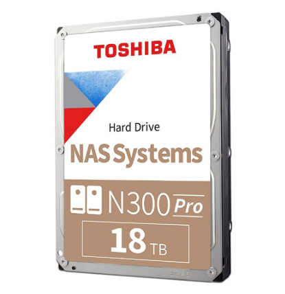 Disco Duro para NAS Toshiba N300 PRO 3.5", 18TB, SATA III, 6 Gbit/s, 7200RPM 512MB Caché