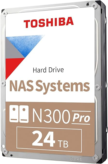 Disco Duro para NAS Toshiba N300 PRO 3.5", 24TB, SATA III, 6 Gbit/s, 7200RPM 1GB Caché