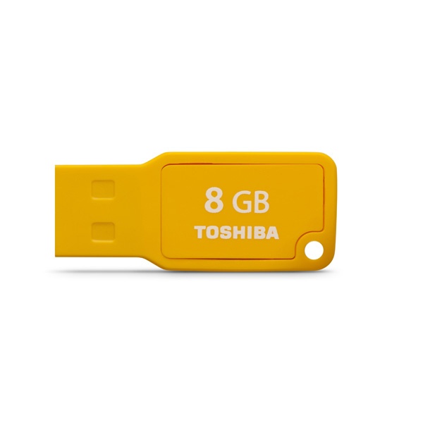 Memoria USB Toshiba TransMemory U201 Mini, 8GB, USB 2.0, Amarillo