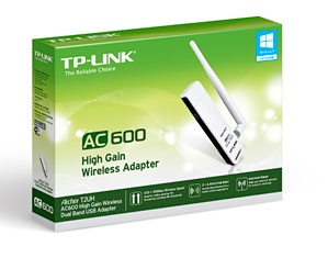 TP-LINK Adaptador de Red USB AC600, Inalámbrico, 433 Mbit/s, 2.4/5GHz, Antena de 3dBi