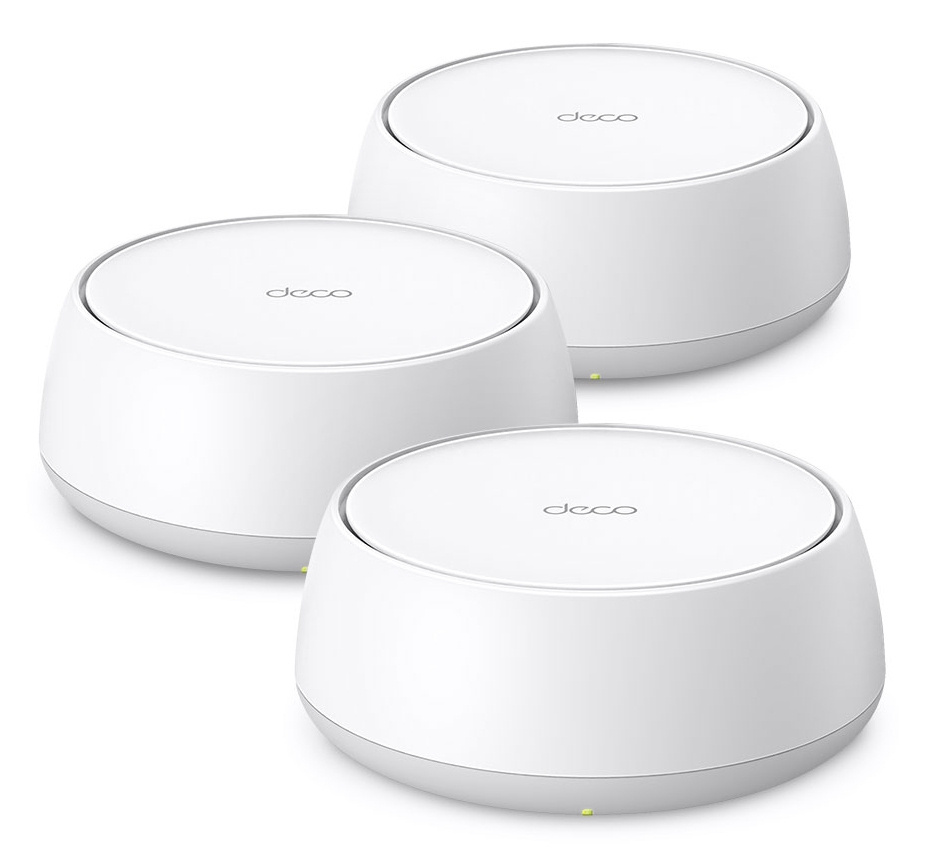 TP-Link Access Point con Sistema de Red Wi-Fi en Malla DECO BE22, 2 x RJ-45, 2882Mbit/s, Wi-Fi 7, Doble Banda 2.4/5 GHz, 4 Antenas, 3 Piezas