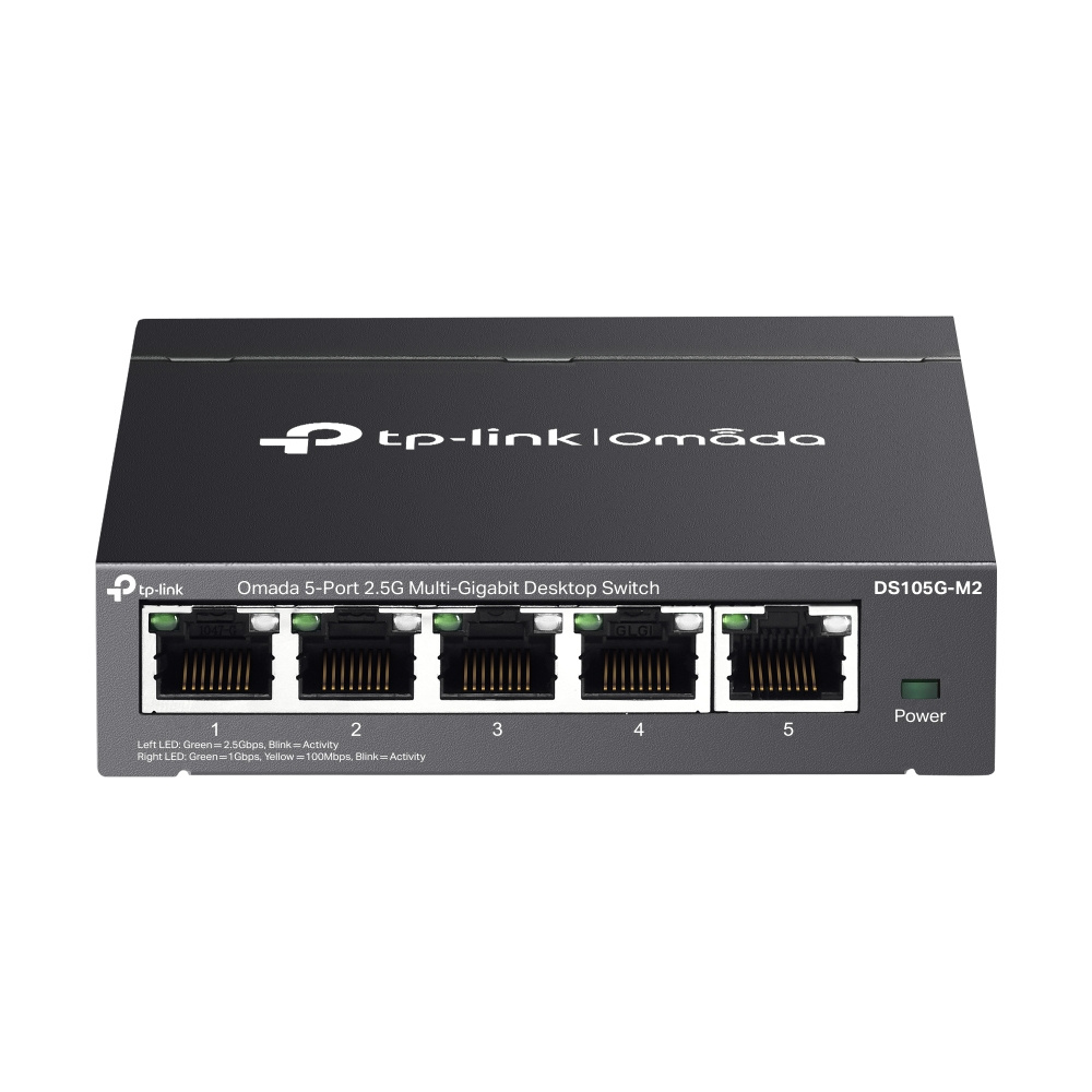 Switch TP-Link DS105G-M2, 5 Puertos 2.5G Ethernet 100/1000/2500, 25 Gbit/s, 4000 Entradas, No Administrado