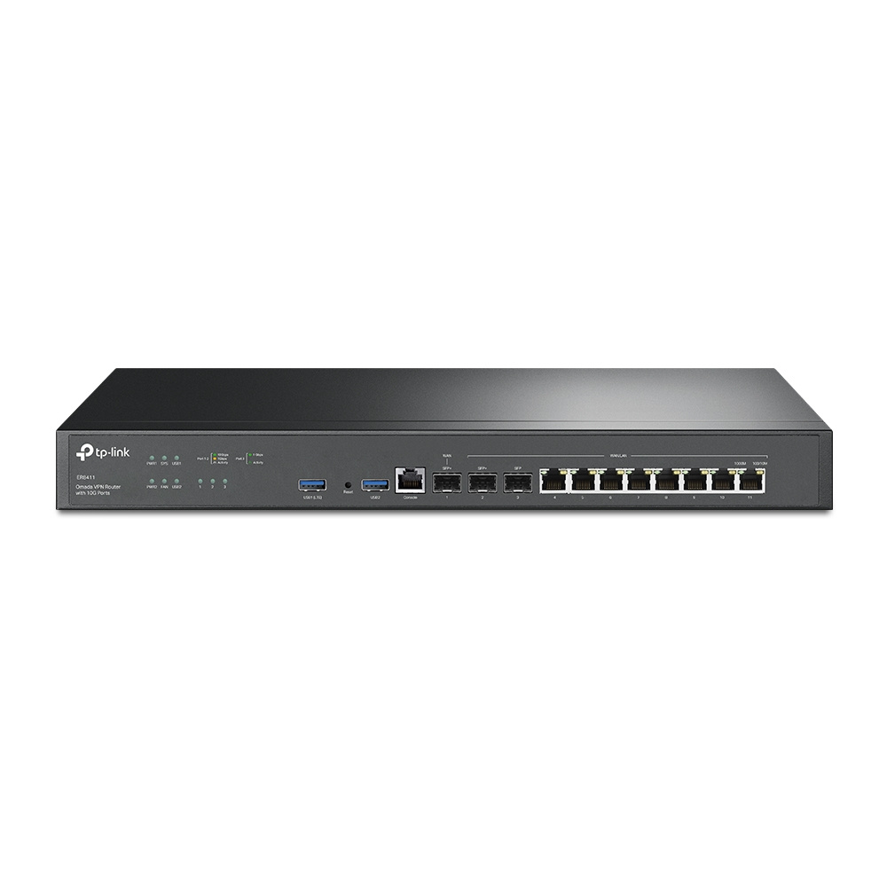 Router TP-Link VPN ER8411, Alámbrico, 10/100/1000 Mbit/s, 10x RJ-45