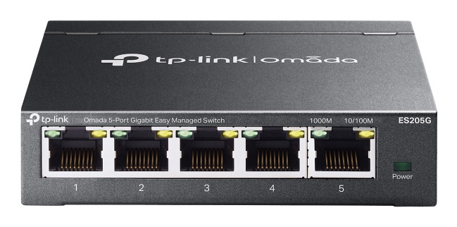 Switch TP-Link ES205G, 5 Puertos Gigabit Ethernet 10/100/1000, 10 Gbit/s, 8000 Entradas, Administrado