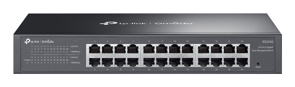 Switch TP-Link ES224G, 24 Puertos Gigabit Ethernet 10/100/1000, 48 Gbit/s, 8000 Entradas, Administrado