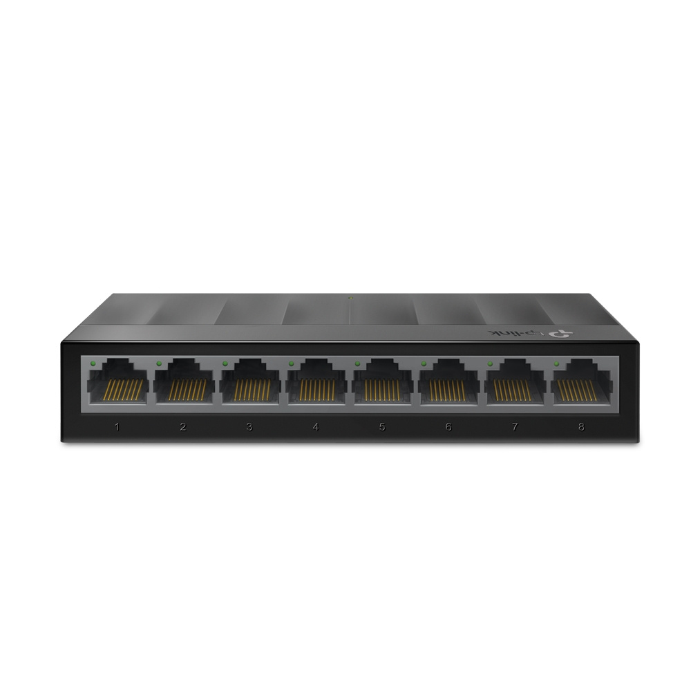 Switch TP-Link Gigabit Ethernet LS1008G, 8 Puertos 10/100/1000Mbps, 16 Gbit/s, 4000 Entradas - No Administrable ― Producto con 1 año de uso en oficina