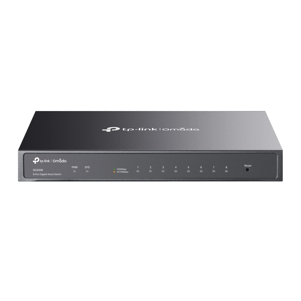 Switch TP-LInk Gigabit Ethernet SG2008, 8 Puertos 10/100/1000Mbps, 16 Gbit/s, 8000 Entradas - Administrable