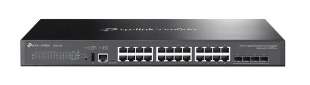 Switch TP-Link SG5428X, 24 Puertos Gigabit Ethernet 10/100/1000, 128 Gbit/s, 16000 Entradas, Administrado
