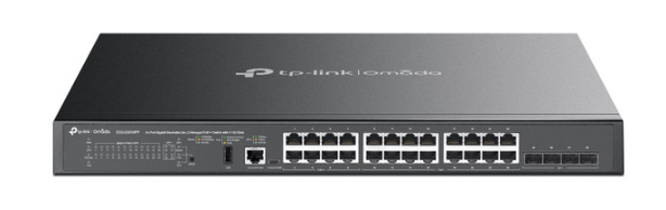 Switch TP-Link SG5428XMPP, 24 Puertos Gigabit Ethernet 10/100/1000 24 x PoE+/PoE++ 500W 16 x PoE+/PoE++ 500W, 128 Gbit/s, 16000 Entradas, Administrado