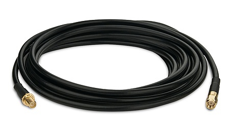 TP-Link Cable de Extensión para Antenas, TL-ANT24EC5S,  RP-SMA Macho - Hembra, 5 Metros, Negro