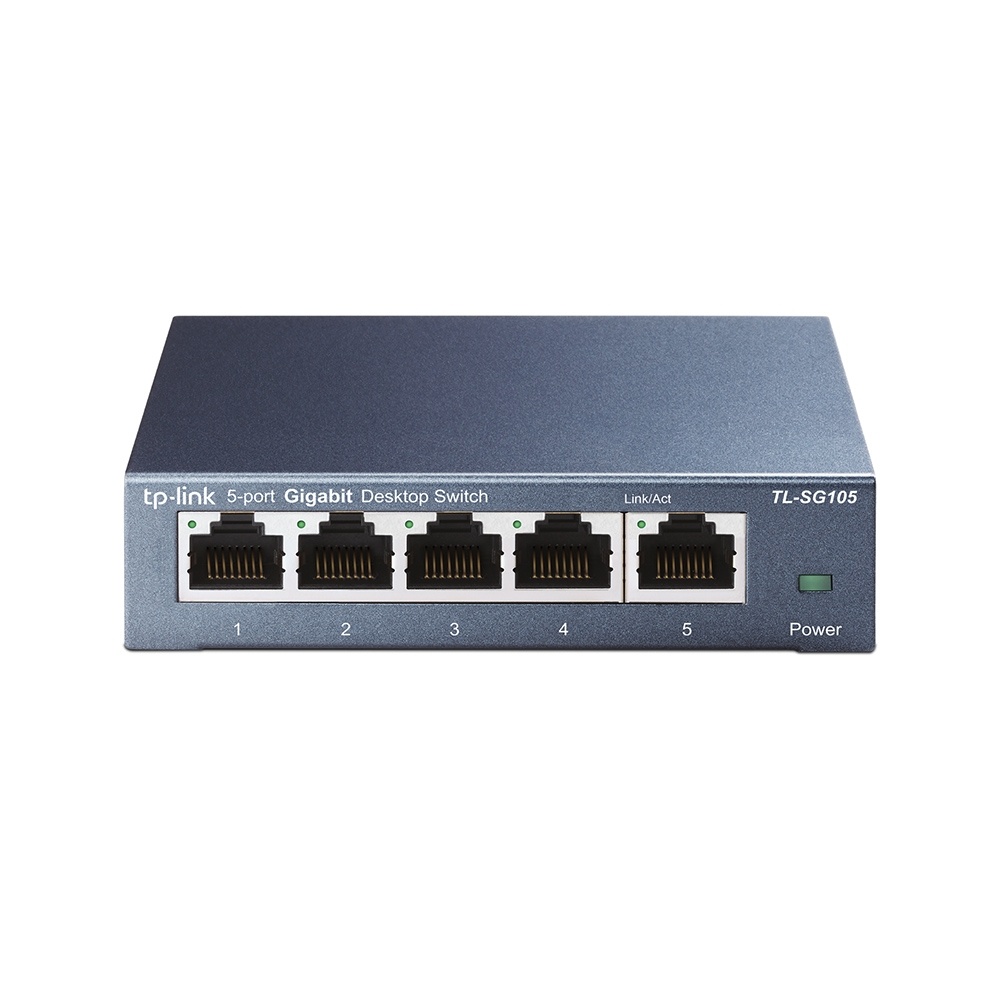 Switch TP-Link Gigabit Ethernet TL-SG105, 5 Puertos 10/100/1000Mbps, 10 Gbit/s, 2.000 Entradas - No Administrable