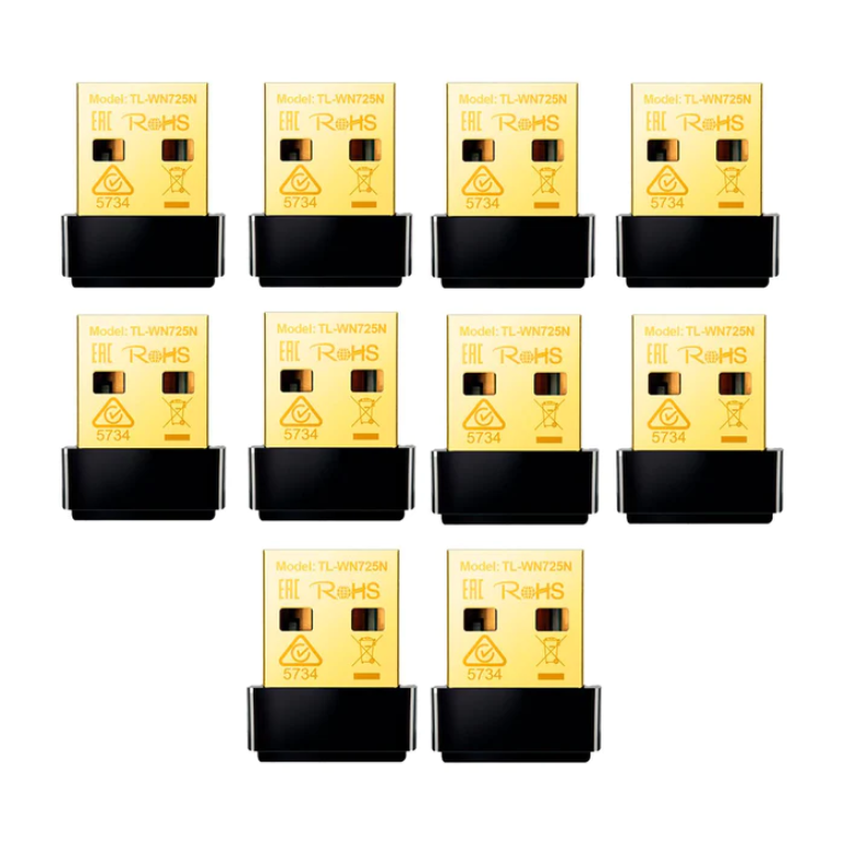 TP-Link Adaptador Bluetooth TL-WN725N, USB, Negro, 10 Piezas