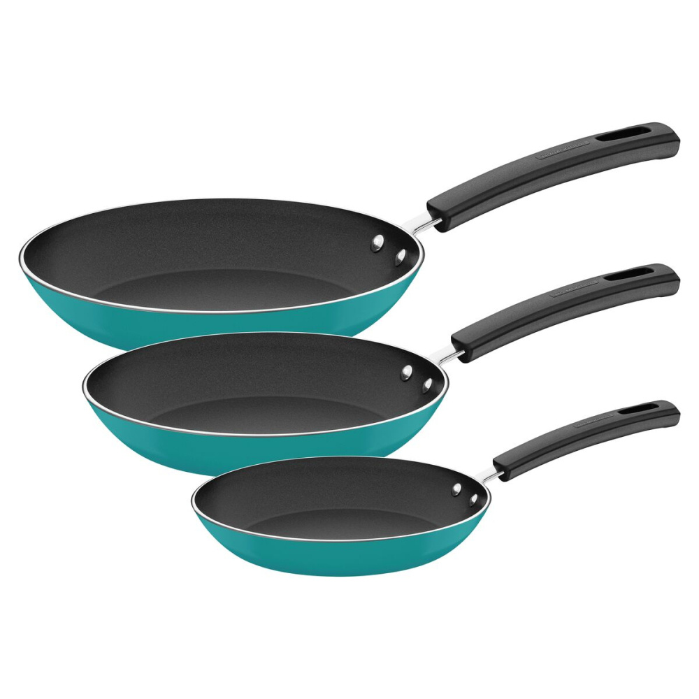 Tramontina Sartén Chelsea, 3 Piezas, Antiadherente, Aluminio, Verde