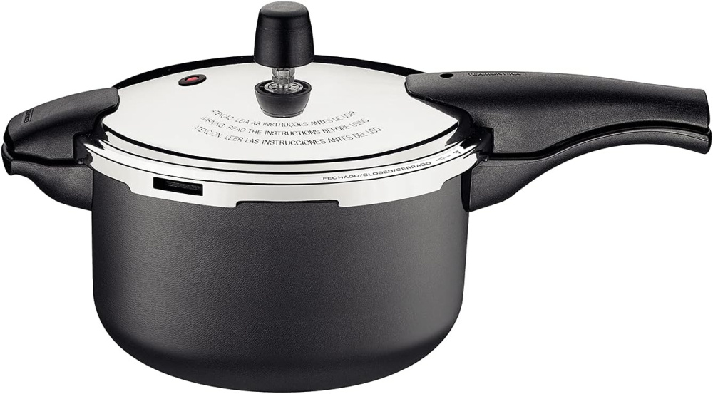 Tramontina Olla de Presión 20589/624, Antiadherente, 3 Litros, Acero Inoxidable