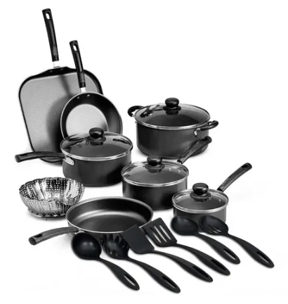 Tramontina Batería de Cocina 80119/545, Aluminio, Antiadherente, 18 Piezas