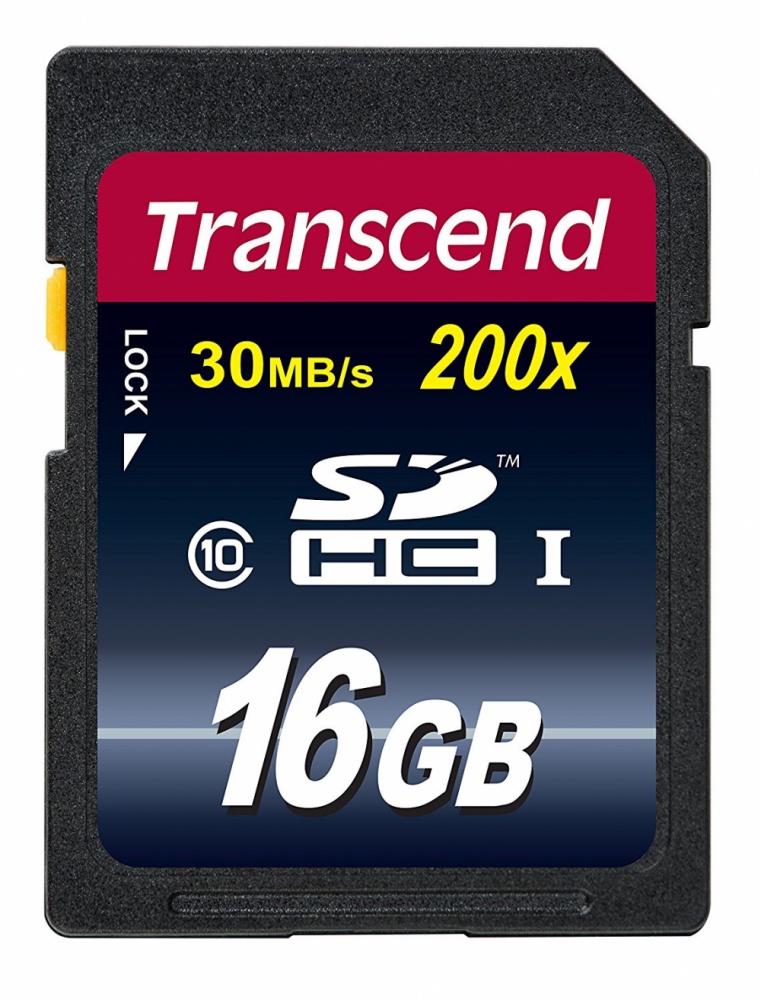 Memoria Flash Transcend, 16GB SDHC Clase 10