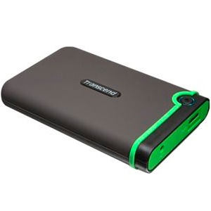 Disco Duro Externo Transcend StoreJet 25M3 2.5'', 1TB, USB 3.0, Verde/Gris, A Prueba de Golpes - para Mac/PC