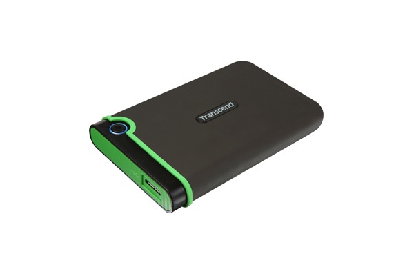 Disco Duro Externo Transcend StoreJet 25M3 2.5'', 2TB, USB 3.0, Verde/Gris, A Prueba de Golpes - para Mac/PC