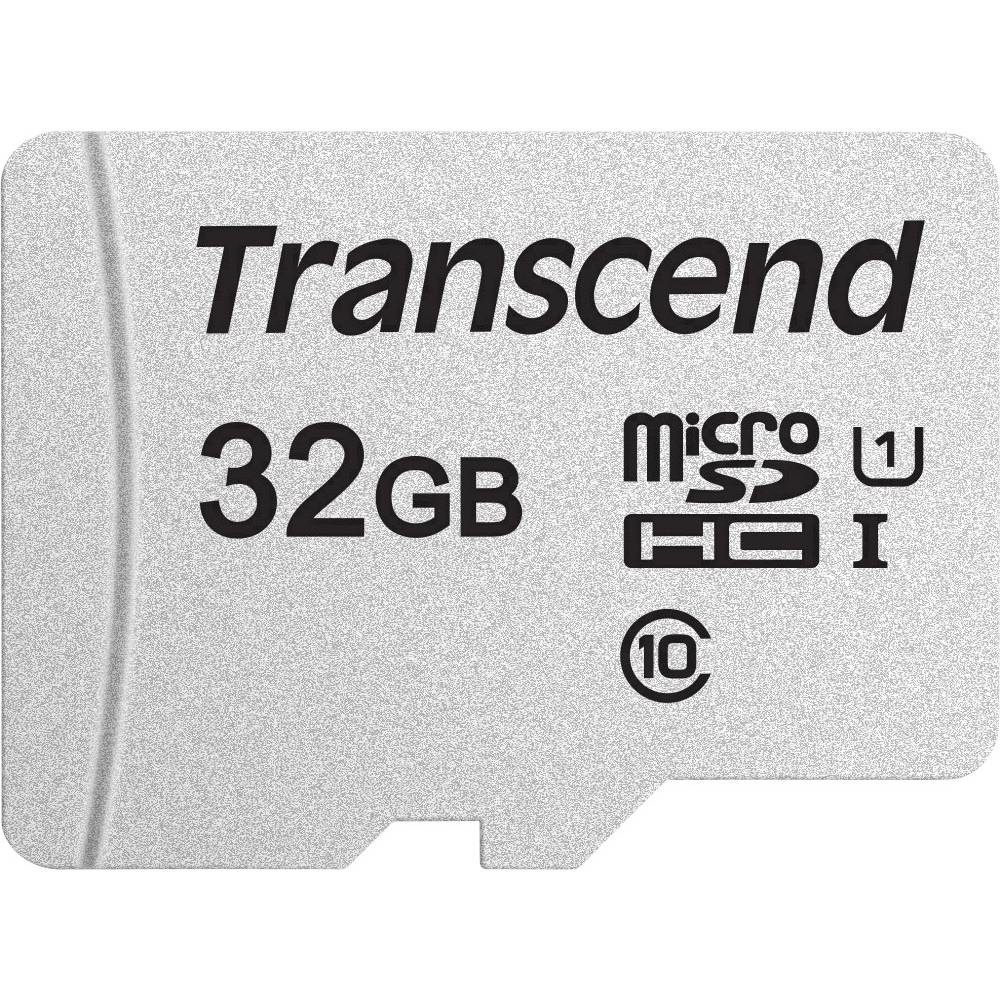 Memoria Flash Transcend 300S, 32GB MicroSDHC NAND Clase 10, con Adaptador