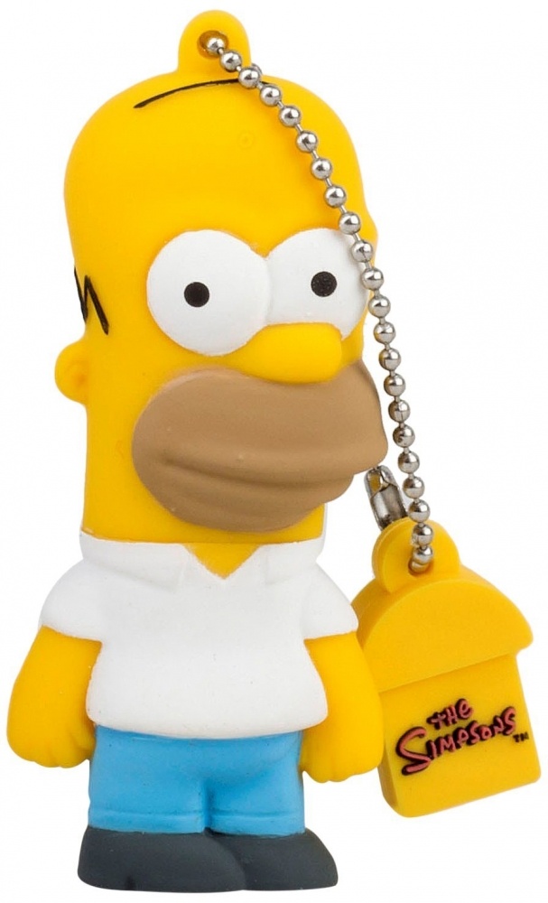 Memoria USB Tribe, 8GB, USB 2.0, Diseño Homero Los Simpsons