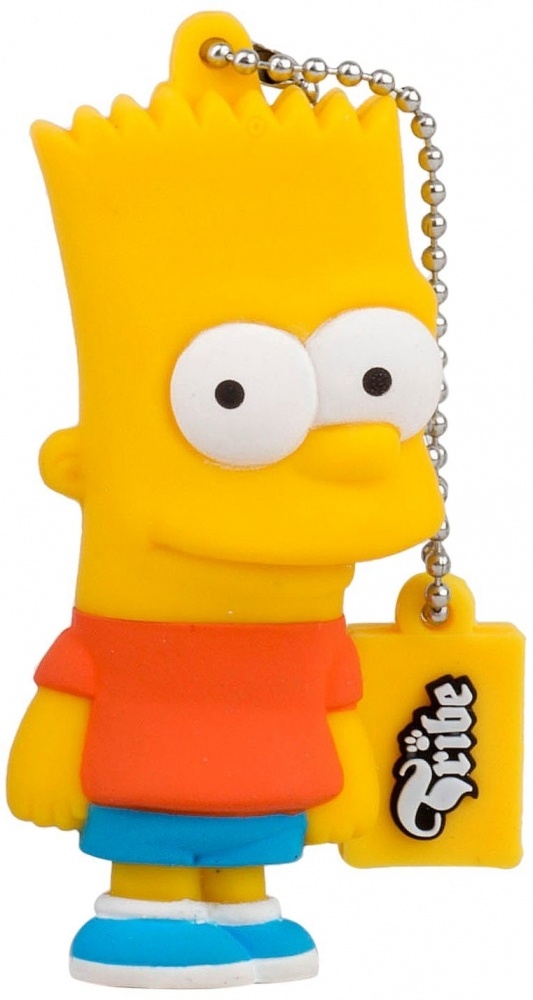 Memoria USB Tribe, 8GB, USB 2.0, Diseño Bart Los Simpsons
