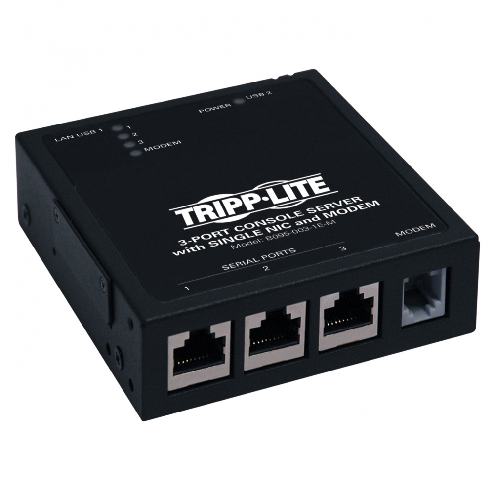 Tripp Lite by Eaton Módem Integrado de 3 Puertos Seriales IP, para Servidor de Consola, 1x RJ-45, USB 2.0