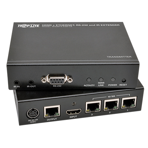 Tripp Lite by Eaton Juego Extensor HDBaseT HDMI sobre Cat5e/6/6a, 2x HDMI, 4x RJ-45, hasta 100m