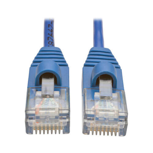 Tripp Lite by Eaton Cable Patch Cat5 UTP Delgado Moldeado sin Enganches RJ-45 Macho - RJ-45 Macho, 30cm, Azul