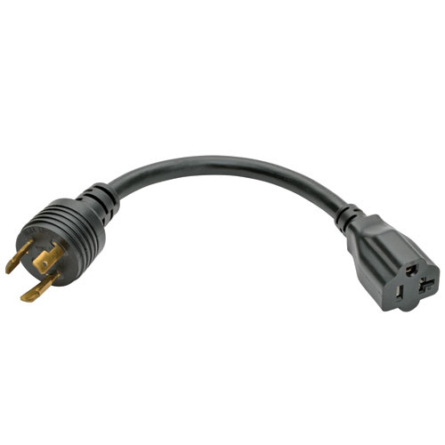 Tripp Lite by Eaton Cable de Poder NEMA L5-20P Macho - NEMA 5-15R Hembra, 15cm, Negro