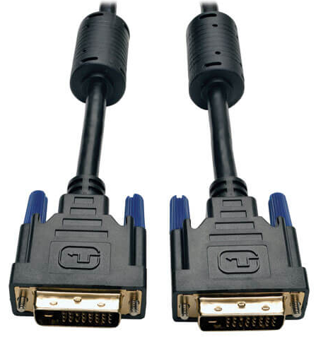 Tripp Lite by Eaton Cable DVI de Doble Enlace para Monitor, DVI-D Macho - DVI-D Macho, 90cm, Negro