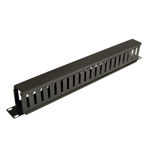 Tripp Lite by Eaton Finger Duct Organizador de Cables Horizontal para Rack de 19'', 1U, Negro