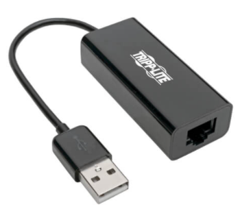 Tripp Lite by Eaton Adaptador USB 2.0 A Macho - RJ-45 Hembra, Negro