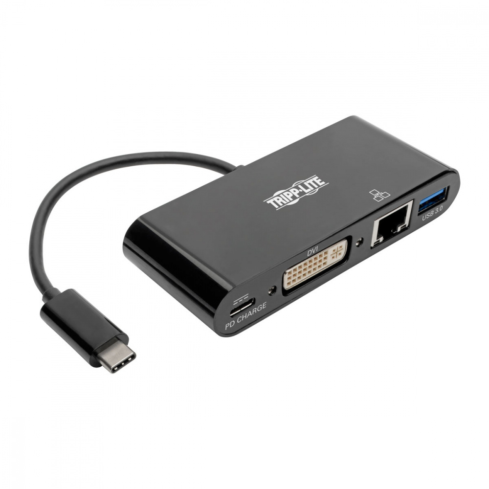 Tripp Lite by Eaton Docking Station USB-C, 1x DVI-I/USB 3.0 A/USB C/RJ-45