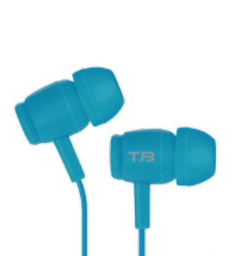 True Basix Audífonos Intrauriculares TB-913300, Alámbrico, 1.2 Metros, 3.5mm, Azul