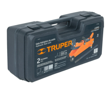 Truper Gato Hidráulico de Patín GAPA-2EM, hasta 2 Toneladas, Naranja