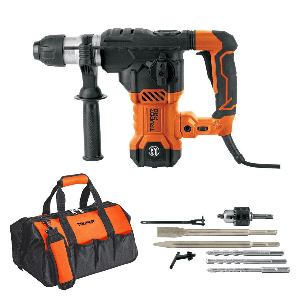 Truper Rotomartillo Eléctrico 103592, Alámbrico, 1500W