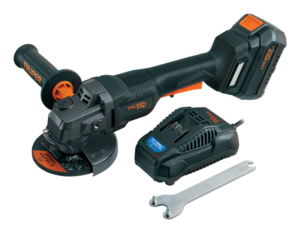 Truper Esmeriladora Angular Inalámbrica 103639, 11.5cm