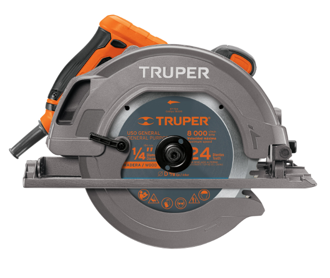 Truper Circular 11004, Corriente alterna, 1500W