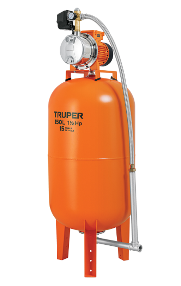 Truper Bomba de Agua Hidroneumática 12257, 9000L/h, 1.5HP