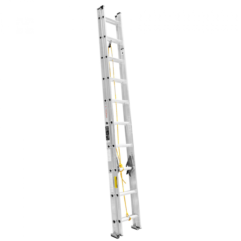Escalera Extensible Truper ESE-24, Aluminio, 7.4 Metros, 24 Peldaños, hasta 150Kg