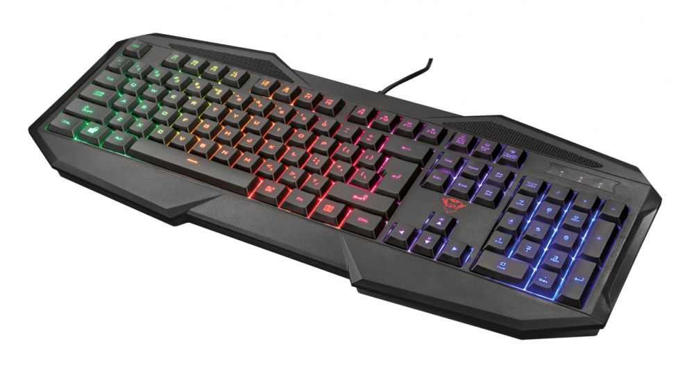 Teclado Gamer Trust GXT 830-RW Avonn RGB, Alámbrico, Negro (Español)