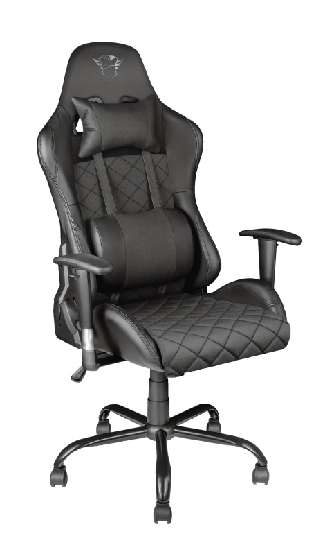 Trust Silla Gamer GXT 707 Resto, hasta 150Kg, Negro